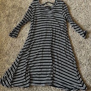 Rue21 Striped black and white dress
